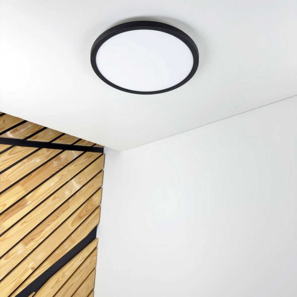 Світильник LED Violux ДББ MILLENNIUM BL 26W 4200K IP20 круг чорний ( 361226 )