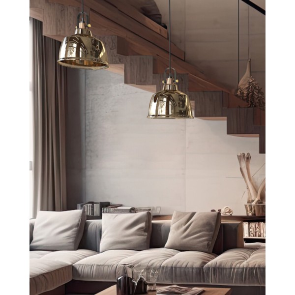 Подвесной светильник, люстра Nowodvorski 9153 Amalfi M E27 1x25W IP20 золотой - фото №1