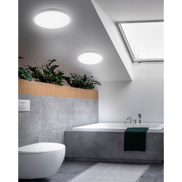 Потолочный светильник TK Lighting 6902 Aqua LED 1x36W 3000K/4000K/6000K 4080Lm IP54 белый - фото №1
