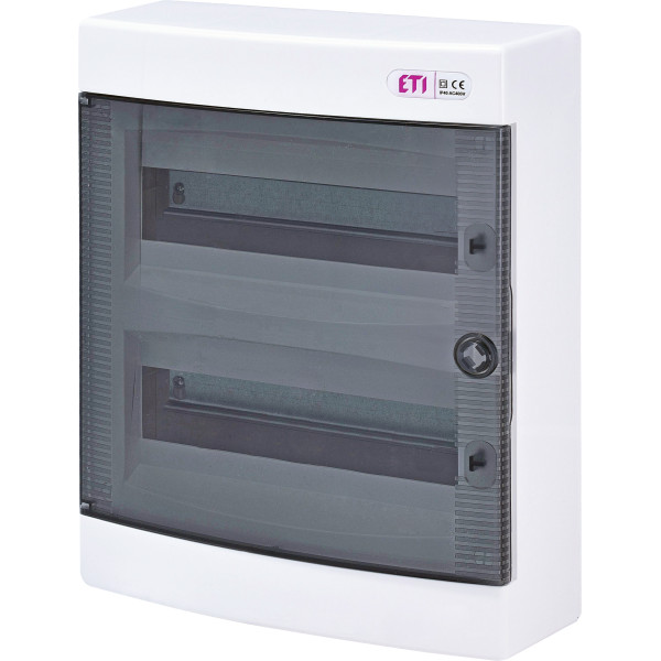 Зовнішній модульний щит ETI 001101003 ECT 24PT 24 М з прозорими дверцятами - фото №1