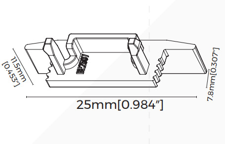 Комплект закінчень COLORS для профілю BE2507 (EC-BE2507FBH) - фото №1