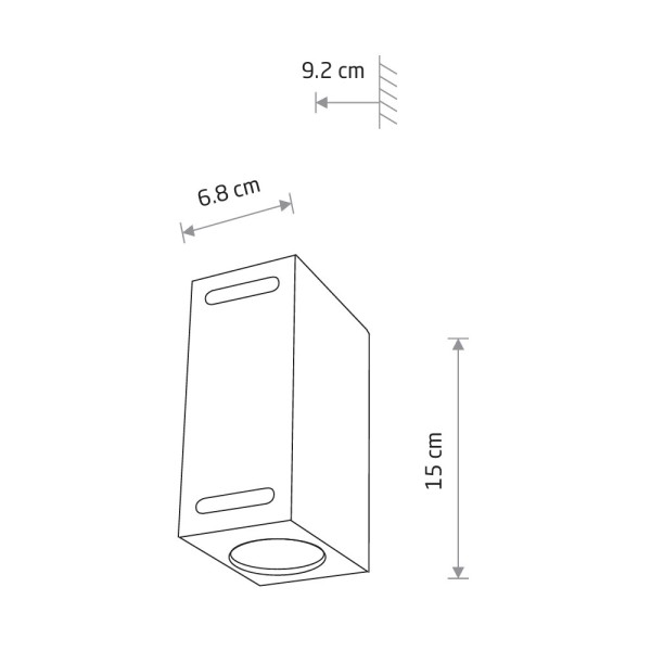 Вуличний світильник Nowodvorski 9124 Assos GU10 2x10W IP54 чорний - фото №3