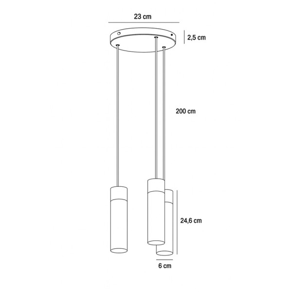 Подвесной светильник, люстра Nordlux 2410473003 Tilo GU10 3x15W IP20 черный - фото №4