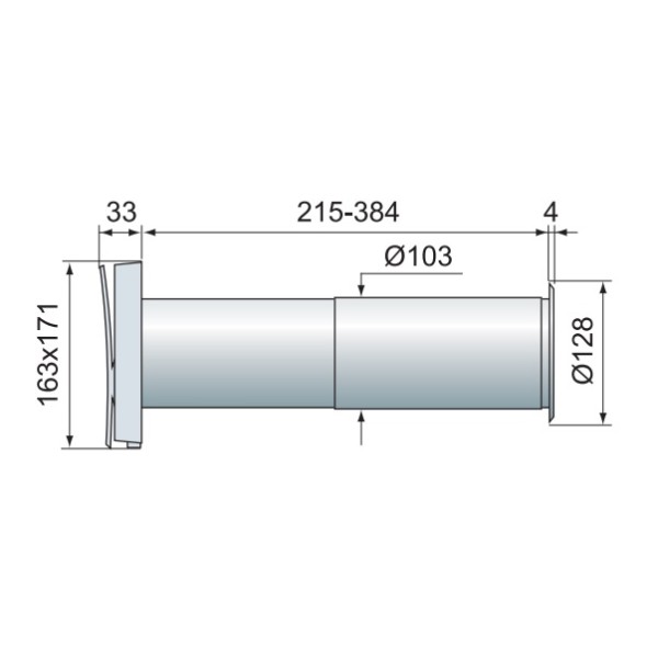 Стенной проветриватель ПС 100 Vents - фото №1