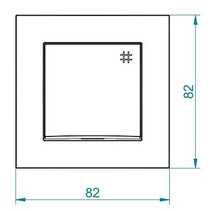Одноклавішний перехресний вимикач Elektro-Plast Carla 1715-10 (білий) - фото №2