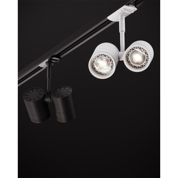 Трековый светильник Kloodi KD-5050/02-2L-WH Track GU10 IP20 белый - фото №1