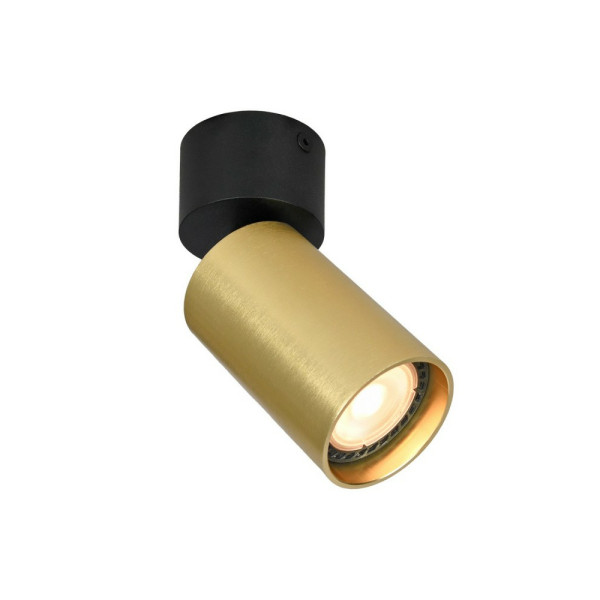 Светильник поворотный, спот Italux SPL-23436-1R-BK-BRSS Nesto GU10 1x10W IP20 Brass