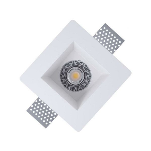 Точечный светильник Kloodi KD-GIPS SQ120 H60 GU10 1x10W IP20 Wh - фото №2