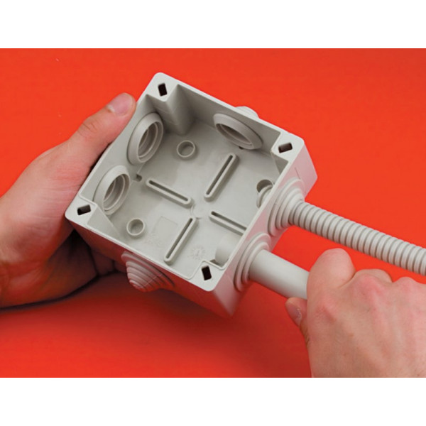 Відгалужна коробка DKC 53900 120х80х50мм із кабельними вводами IP55 - фото №4