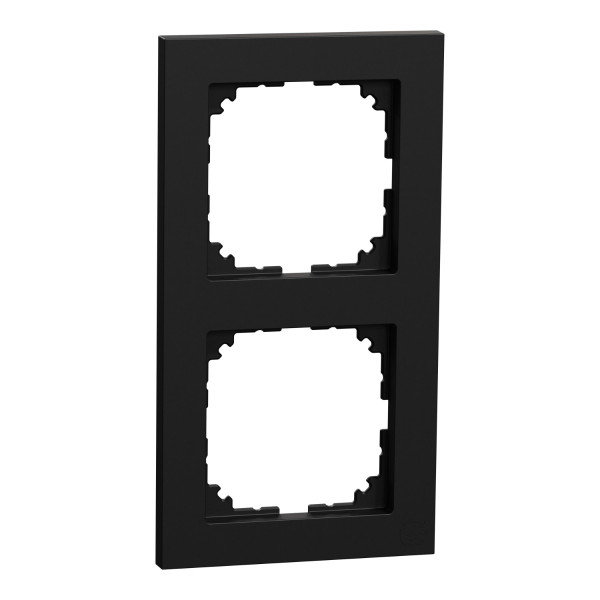 Двомісна рамка Schneider Electric M-Pure Ocean Plastic MEG4020-3603 чорна матова - фото №2