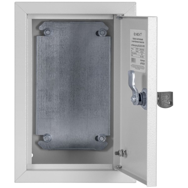 Металевий бокс E.Next e.mbox.pro.p.40.40.20 з монтажною панеллю 400х400х200 IP31 (p0100234) - фото №2