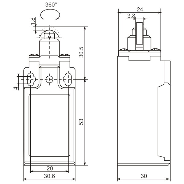 Кінцевий вимикач Promfactor FLS15M21P65 - фото №1