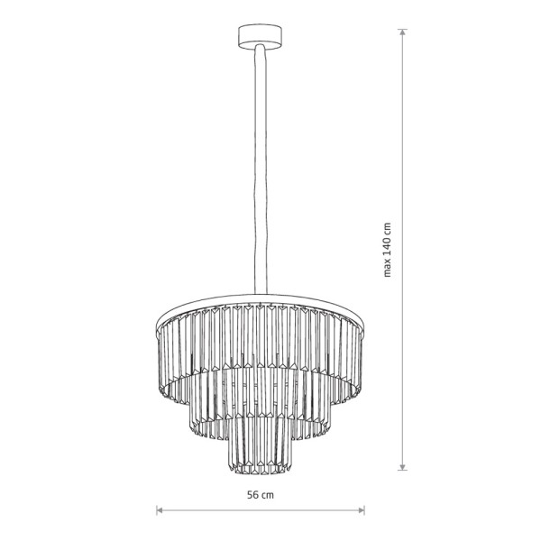Люстра Nowodvorski 7616 Cristal M E14 9x25W IP20 черная - фото №2