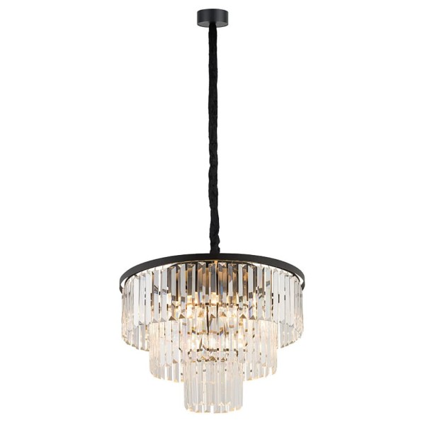 Люстра Nowodvorski 7616 Cristal M E14 9x25W IP20 черная - фото №3