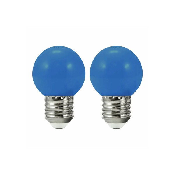 Светодиодная лампочка для гирлянды из коллекции Party Goldlux 308764 E27 2x0.5W 3000K 50Lm синяя - фото №1