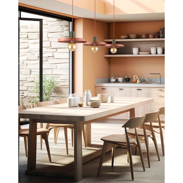 Підвісний світильник, люстра TK Lighting 10749 Sila E27 1x15W IP20 цегляний - фото №1