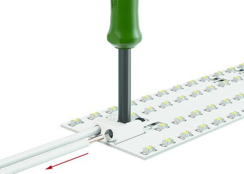 Клемма Wago 2061-601/998-404 с нажимной кнопкой для печатных плат 1,5мм 1P - фото №4