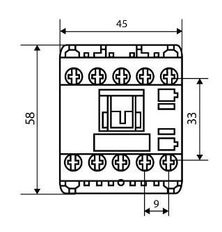Мініконтактор Аско-Укрем ПМ 0-12-01 B7 24В LC1-K1201 (A0040010132) - фото №4