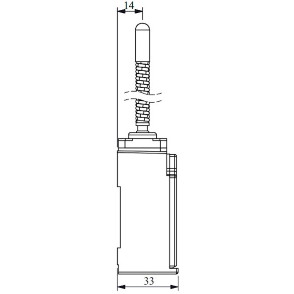 Кінцевий вимикач EMAS L51K13SOP102 з металевою консоллю та пружиною з пластиковим наконечником (1НО+1НЗ) - фото №6