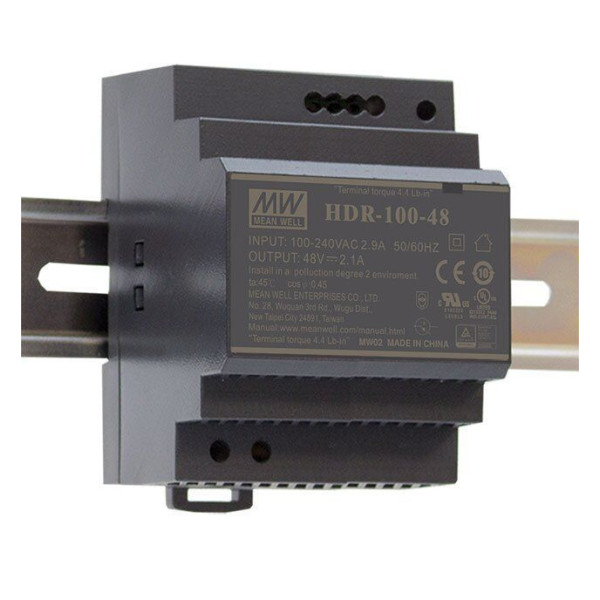 Блок питания Mean Well на DIN-рейку 90W 12V IP20 (HDR-100-12N)