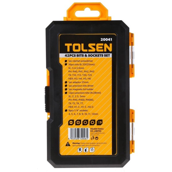 Набор бит с рукоятками Tolsen (20041) (42шт) - фото №3