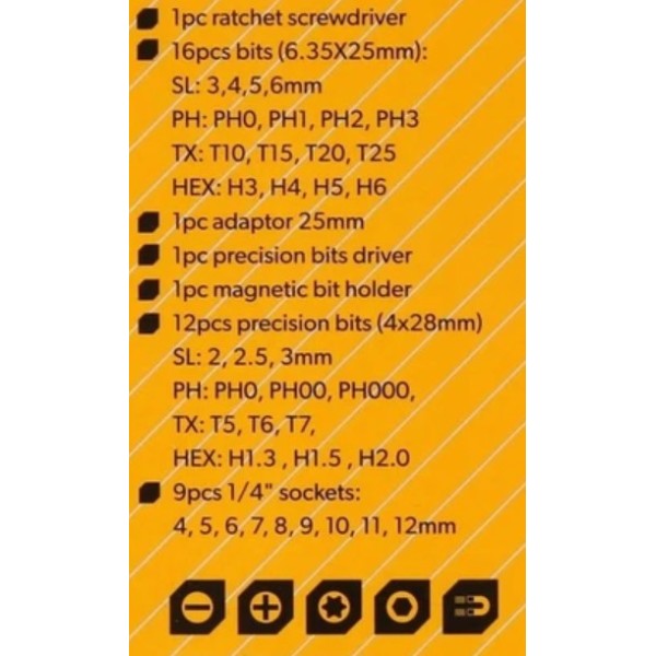 Набор бит с рукоятками Tolsen (20041) (42шт) - фото №5