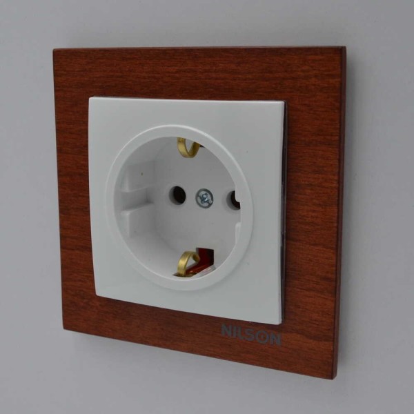 Розетка Nilson Touran біла 1-на з заземленням без рамки ( 24110417 ) - фото №5