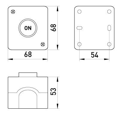 Пост управления с кнопкой «ON», E.Next - фото №1