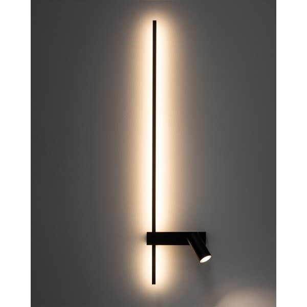 Настенный светильник Nowodvorski 11425 Easy Left LED+GU10 MR11 11+10W 3000K 380Lm IP20 черный - фото №3