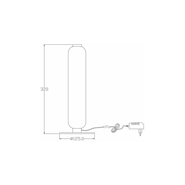 Настольная лампа Reality 539101-30 Catkin Led 1x8W 4000K 640Lm IP20 Wh - фото №2