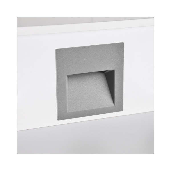 Світильник для підсвітки сходів/коридору Goldlux 313737 Q7 Led 1x3W 4000K 55Lm IP44 GR - фото №2