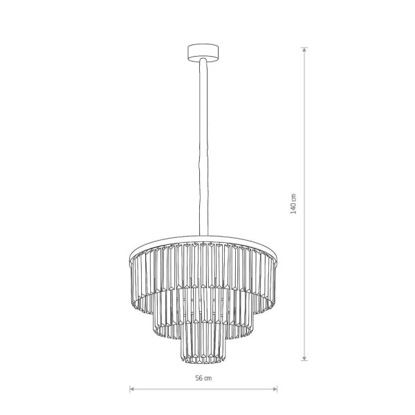 Люстра Nowodvorski 37617 Cristal E14 9x40W IP20 Хром - фото №2