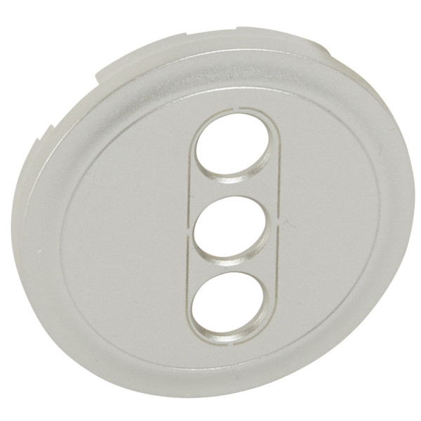 Накладка RCA/S-video аудио/видеорозетки Legrand Celiane (068513) (титан)