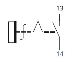 Переключатель TNSy XB2-BD21 1NO «I-0» (TNSy5500253) - фото №2