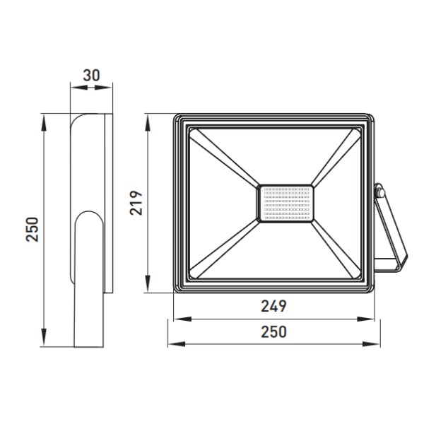 Світлодіодний прожектор E.Next e.LED.flood.stand.100.6000 100Вт 6000К - фото №3