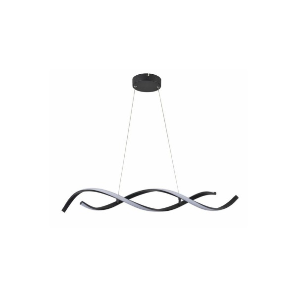 Подвесной светильник, люстра с пультом Reality 336801-30 Jersey Led 1x21W 4000K 1680Lm IP20 Черный