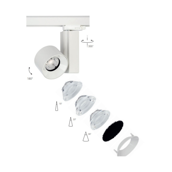 Трековий світильник Nowodvorski 8756 Ctls Nea LED 20W 4000K 1600Lm IP20 Wh - фото №1