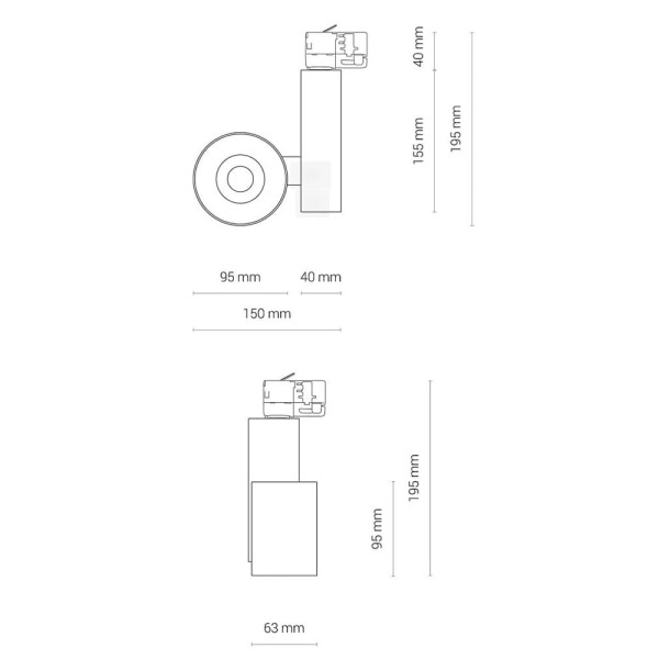 Трековий світильник Nowodvorski 8756 Ctls Nea LED 20W 4000K 1600Lm IP20 Wh - фото №3