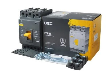 Автоматичний вимикач UEC PCB35 3Р 125А 35кА (MCCB-PCB-35-3-0125) - фото №1
