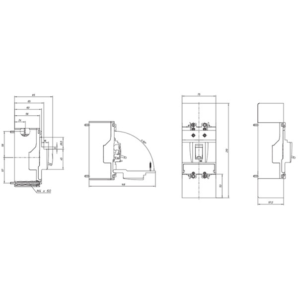 Автомат электропитания Eaton (Moeller) BZMB1-A100 - фото №2