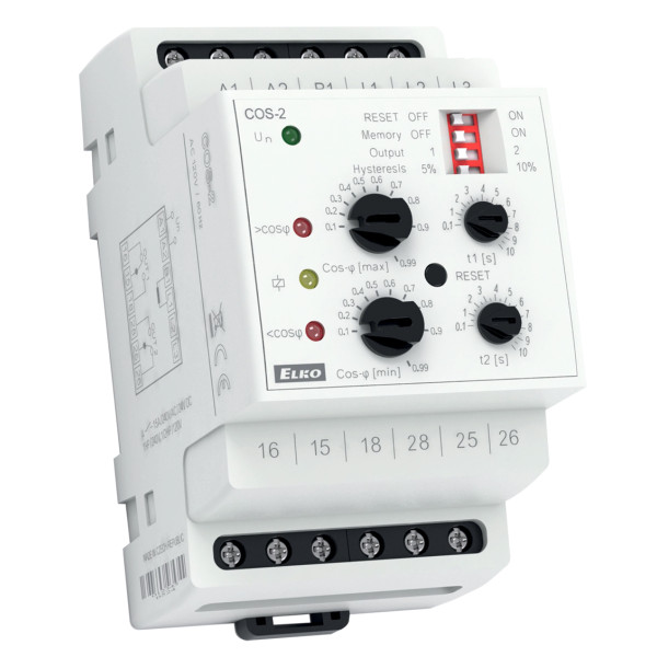 Реле контролю коефіцієнта потужності Elko-Ep COS-2/400 AC 400В