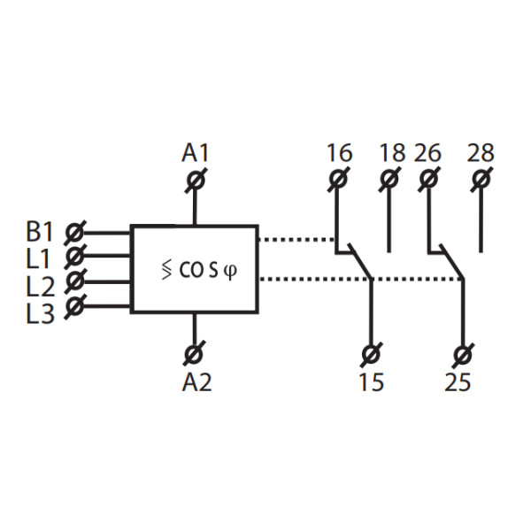 Реле контролю коефіцієнта потужності Elko-Ep COS-2/400 AC 400В - фото №4