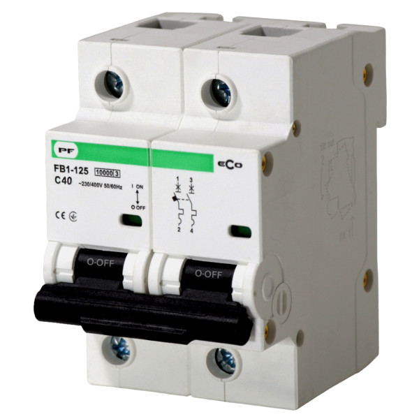 Автоматический выключатель Promfactor ECO FB1-125 2P C 40A 10кА (FB1C20040)