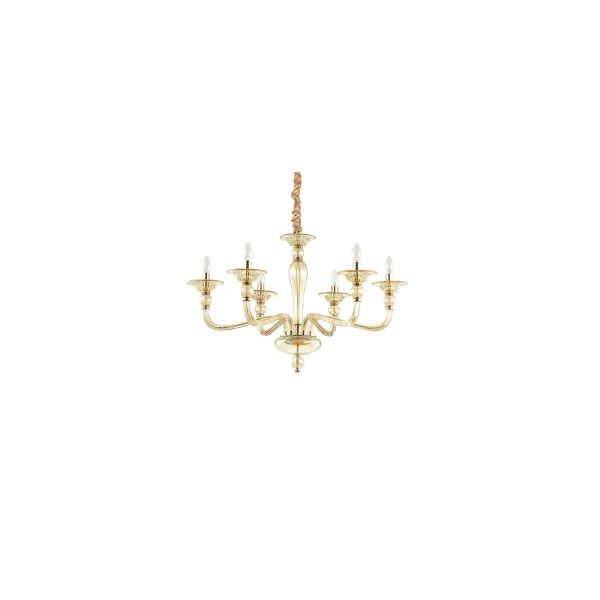 Люстра подвесная Ideal Lux Danieli Sp6 Ambra 159942
