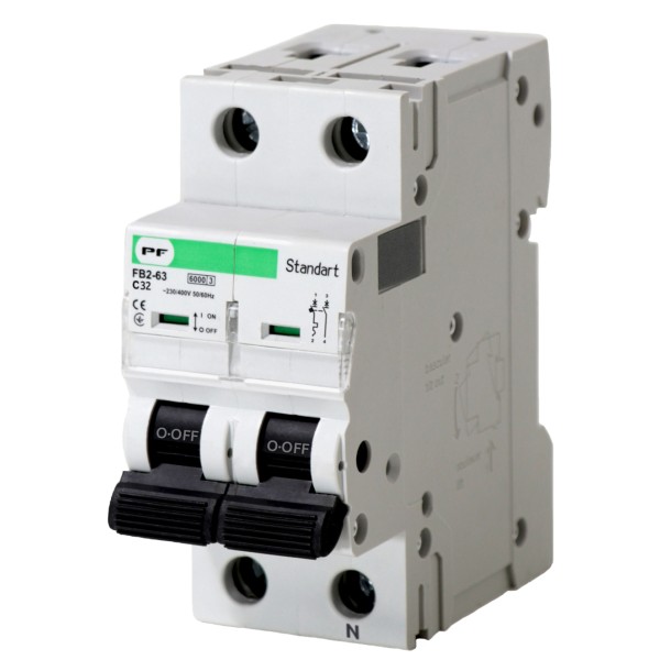 Автоматический выключатель Promfactor STANDART FB2-63 1P+N C 32A 6кА (FB2CN2032)