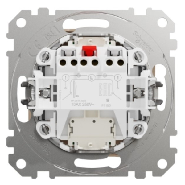 Двоклавішний вимикач Schneider Electric Sedna Design & Elements з підсвіткою бежевий SDD112105L - фото №2