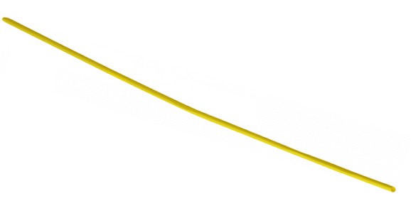 Термоусадочная трубка Аско-Укрем Ø1,0/0,5 желтая 1м (A0150040241)