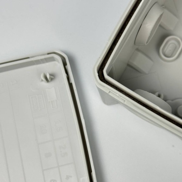 Коробка розподільча СКІМ K85 88х88х52 сіра IP65 ( B1102006 ) - фото №9