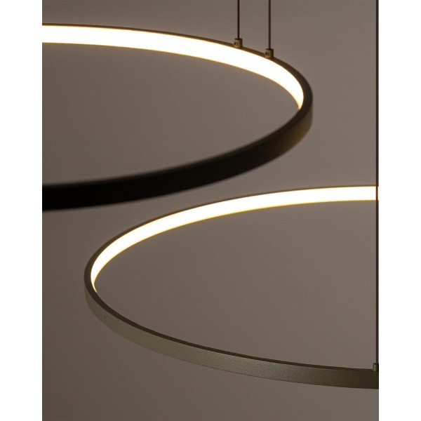 Люстра Nowodvorski 11398 Circolo LED 3x45W 3000K 1600Lm IP20 оливкова - фото №3