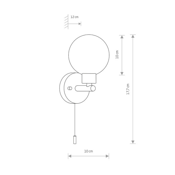 Бра, настінний світильник Nowodvorski 8052 Simi G9 1x25W IP44 Bl - фото №1